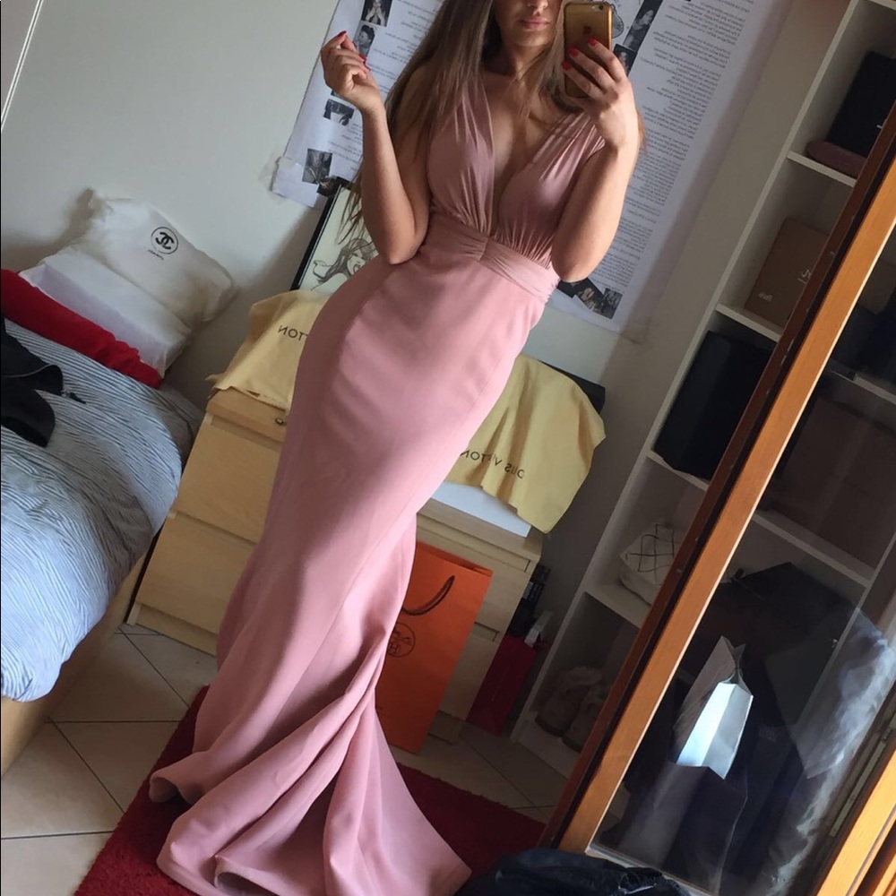 Prom dress! Pink Maxi dress brand new - Picture 2 of 6